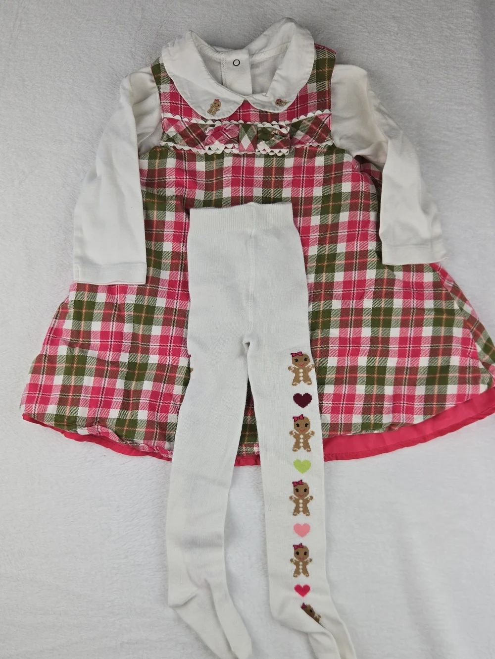 Gymboree Gingerbread Dress, Onesie, and Matching Leggings Size 18-24